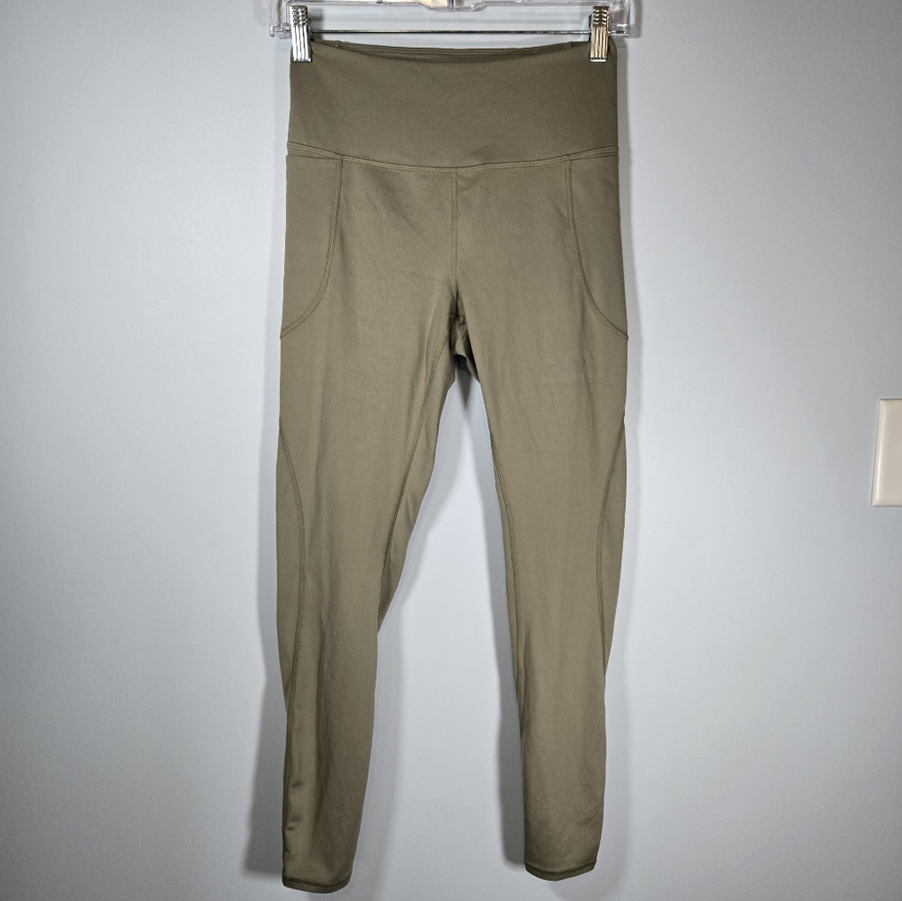 HOKA One One‎ Light Olive Green High Rise Leggings Size Small